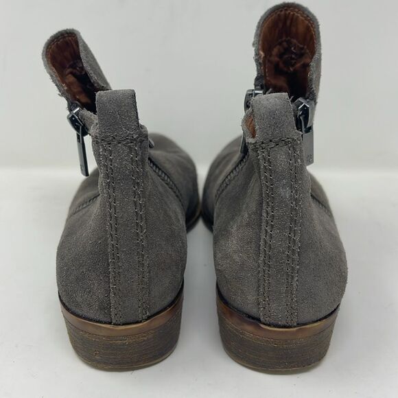 Lucky Brand Basel Bootie, Gray Suede, women’s size 8M, 1.5” heel - Picture 4 of 12